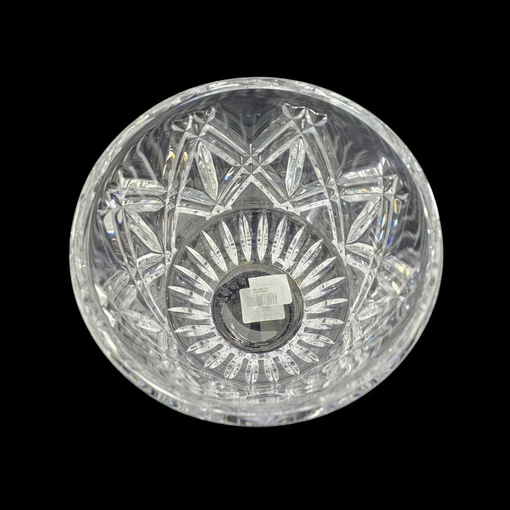 Waterford Crystal Ice Bucket Lacey NO BOX Hand Blown Criss‎ Cross Design Wedding